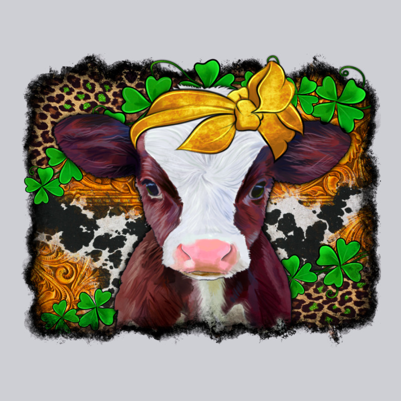 St Patricks Baby Cow With Leopard Background Urban Hoodie by Jasminsmagicworld | Teevron