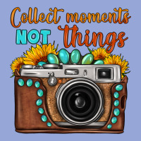 Collect Moments Not Things Sunflower Gemstone Vintage Camera Classic Tee | Teevron