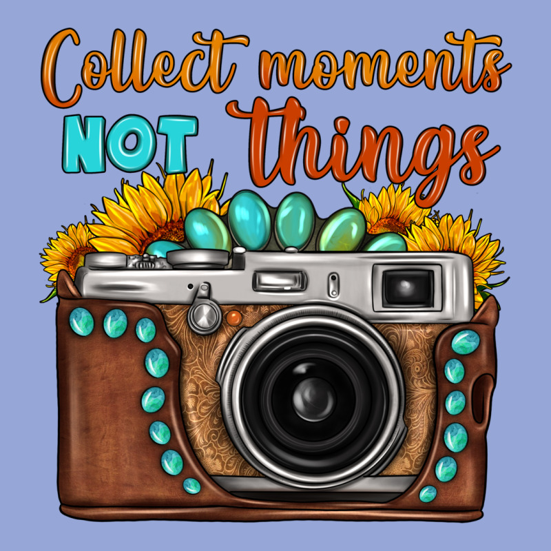 Collect Moments Not Things Sunflower Gemstone Vintage Camera Classic Tee by FaDigitalArtStudio | Teevron