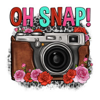 Oh Snap Rose Grey Leopard Vintage Camera Long Sleeve Tee | Teevron