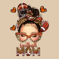 Football Messy Bun Mom Heavyweight Sweatshirt | Teevron