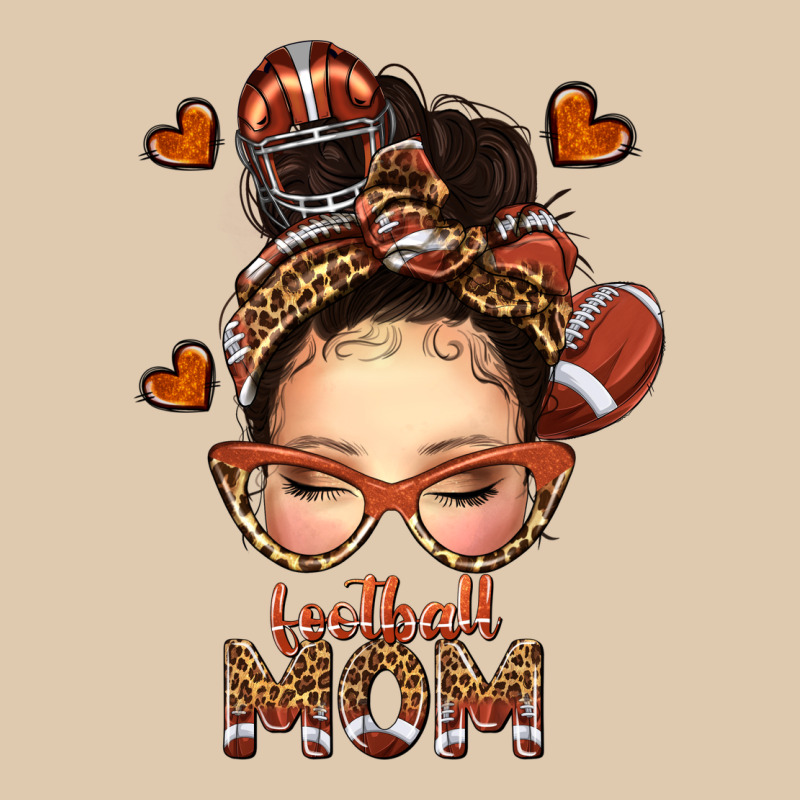 Football Messy Bun Mom Heavyweight Sweatshirt by texasbilliewilder | Teevron