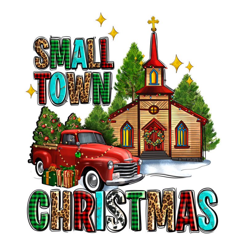 Small Town Christmas Church Western Truck Zipper Hoodie by AdoDesignShop | Teevron