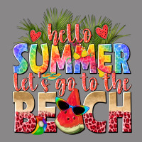 Hello Summer Lets Go To The Beach Vintage Tee | Teevron