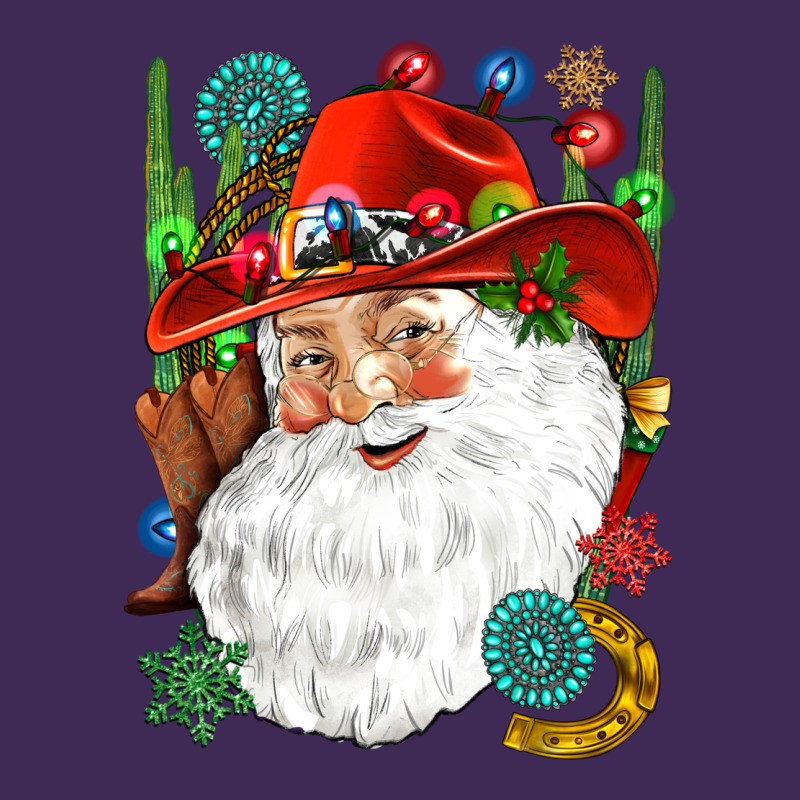 Cowboy Santa Premium Hoodie by NancyCooperArtShop | Teevron
