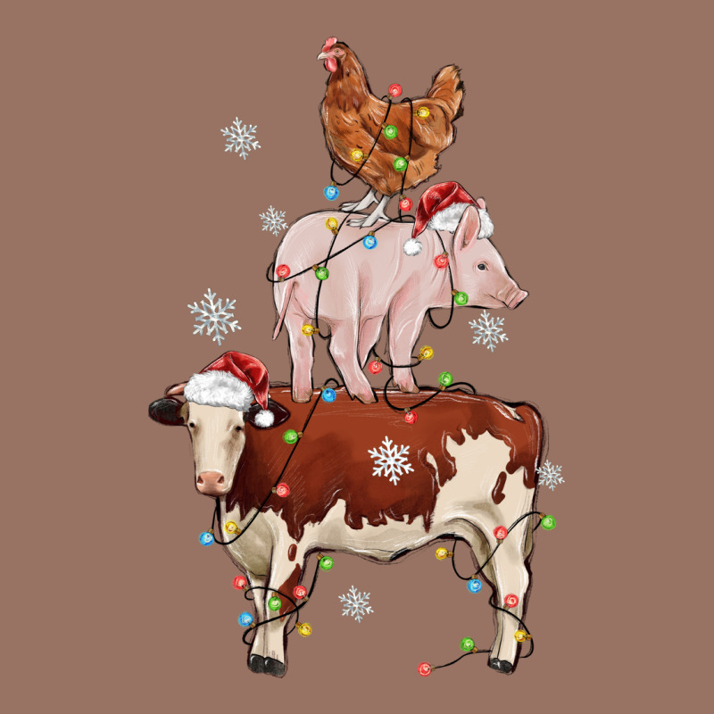 Merry Christmas Farm Animals Premium Hoodie by MaliasSmallBusiness | Teevron