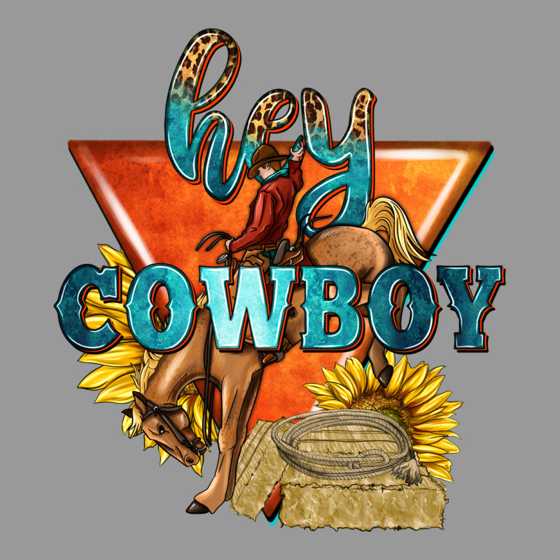 Hey Cowboy With Sunflowers Vintage Hoodie by texasbilliewilder | Teevron