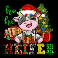 Ho Ho Heifer Little Cute Christmas Cow Ladies Tee | Teevron
