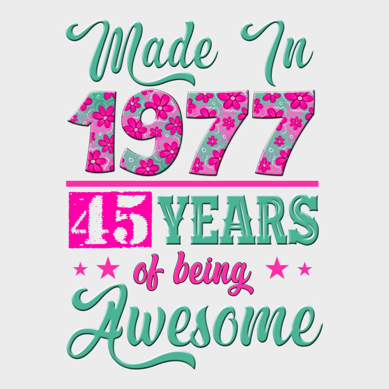 Made In 1977, 45 Years Of Being Awesome Urban Hoodie by Jasminsmagicworld | Teevron