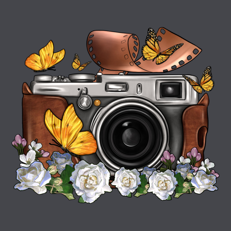 Floral Butterfly Film Roll Vintage Camera Classic Tee by FaDigitalArtStudio | Teevron