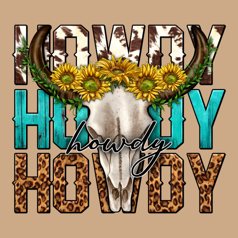Howdy Howdy Howdy Western Bull Skull Vintage Hoodie by texasbilliewilder | Teevron