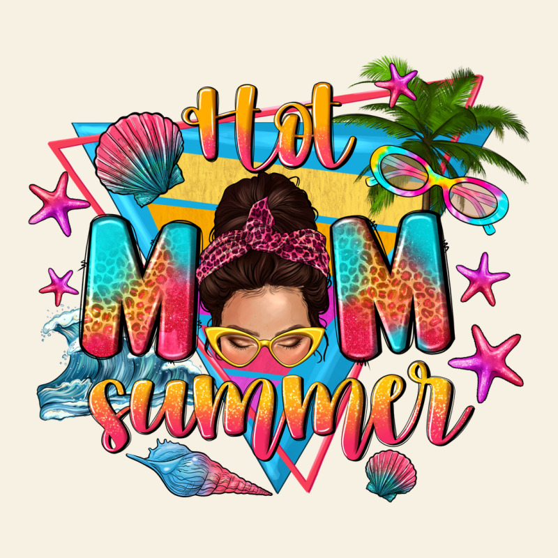 Hot Mom Summer With Messy Bun Vintage Tee by texasbilliewilder | Teevron