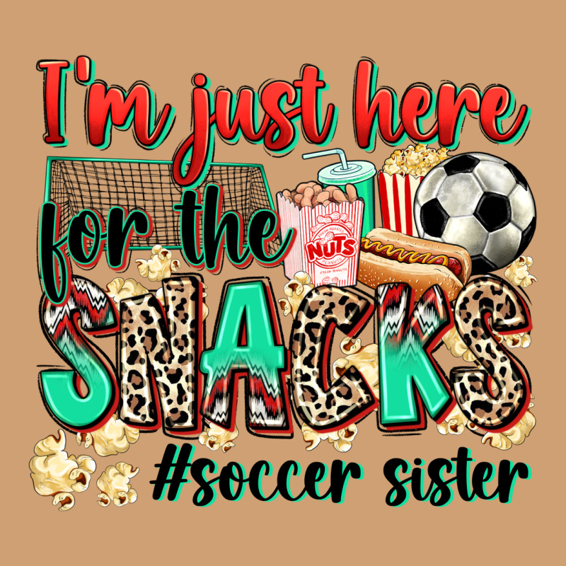 I'm Just Here For The Snacks #soccer Sister Vintage Tee by Zillion Design Studio | Teevron