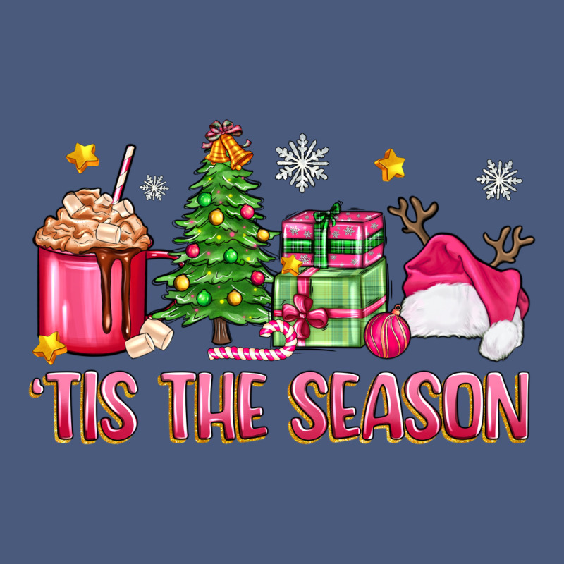 'tis The Season Pink Christmas Vintage Hoodie by Zillion Design Studio | Teevron