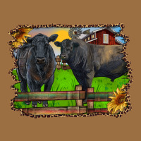 Black Angus Cattle And Bull In Barnyard Vintage Tee | Teevron