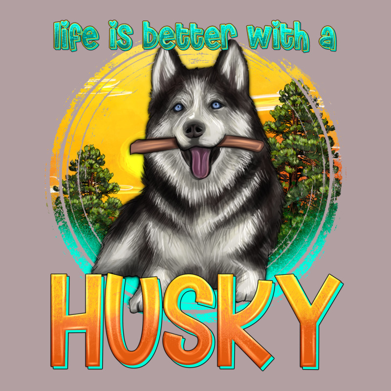 Life Is Better With A Husky Vintage Hoodie by texasbilliewilder | Teevron