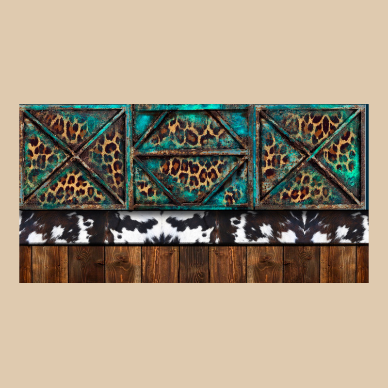 Rusty Sunflowers With Cowhide And Turquoise Heavyweight Sweatshirt by RanaPortraitStore | Teevron