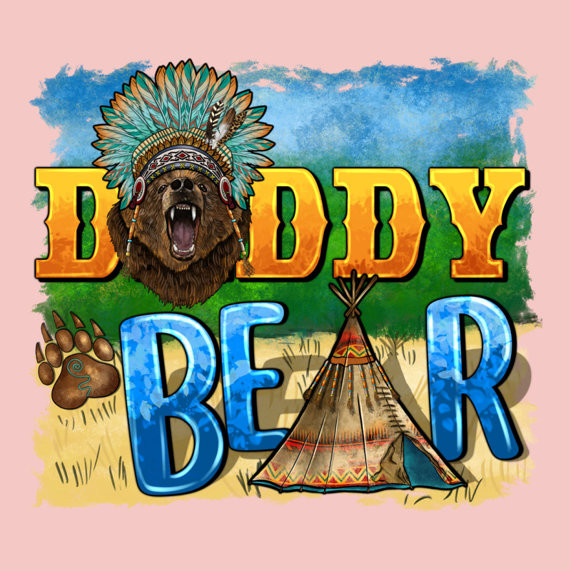 Daddy Bear Native Urban Heavy Tee by BarkalooDesign | Teevron