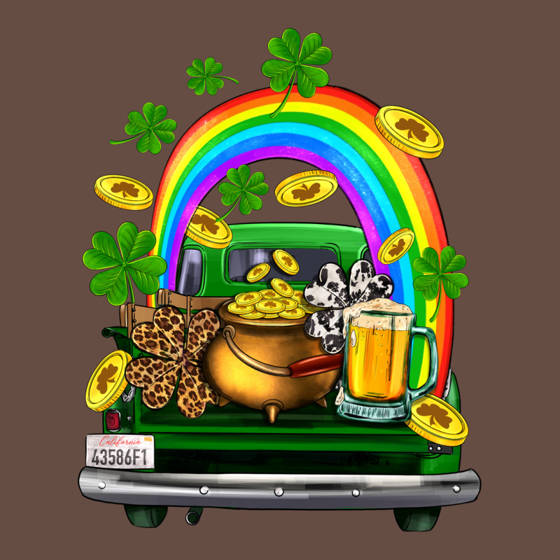 St Patricks Shamrock Gold Beer Truck Long Sleeve Tee by FaDigitalArtStudio | Teevron