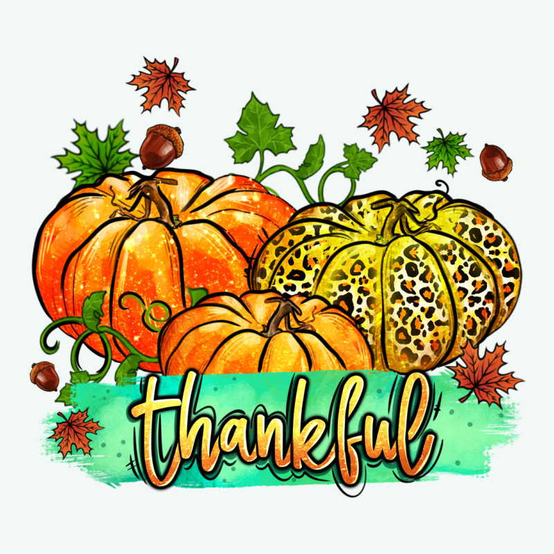 Thankful Pumpkins With Glitter Premium Hoodie by MaliasSmallBusiness | Teevron