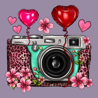 Floral Heart Pink Leopard Vintage Camera Classic Tee | Teevron