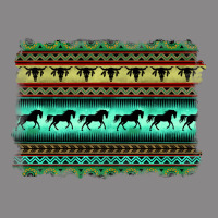 Turquoise Aztec Bullskull And Horse Vintage Tee | Teevron