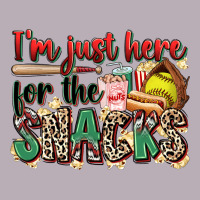 I'm Just Here For The Snacks Softball Vintage Tee | Teevron