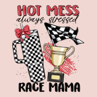 Hot Mess Always Stressed Race Mama Premium Sweatshirt | Teevron