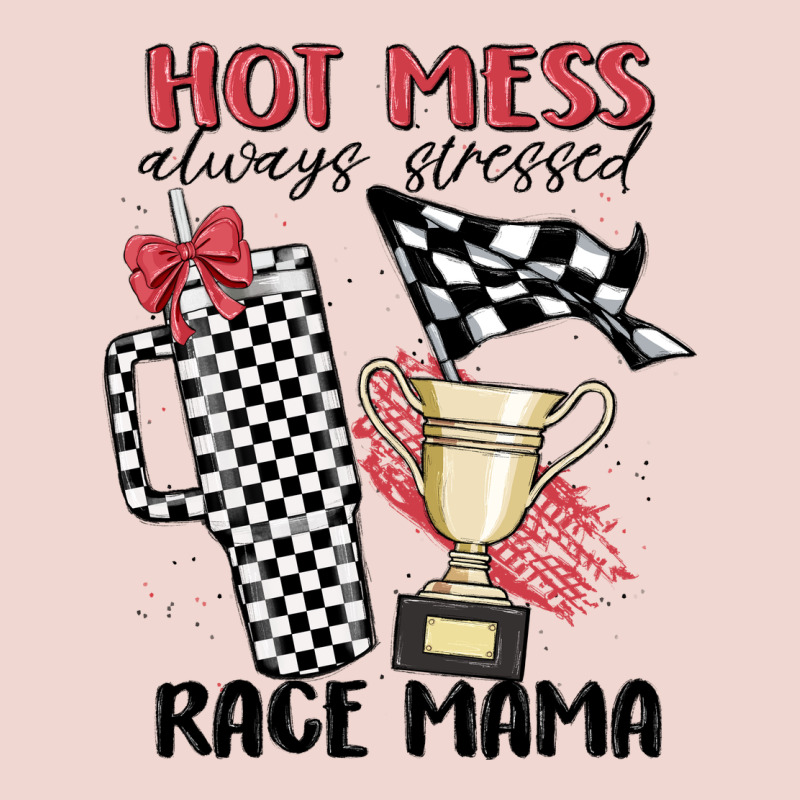 Hot Mess Always Stressed Race Mama Premium Sweatshirt by MaliasSmallBusiness | Teevron