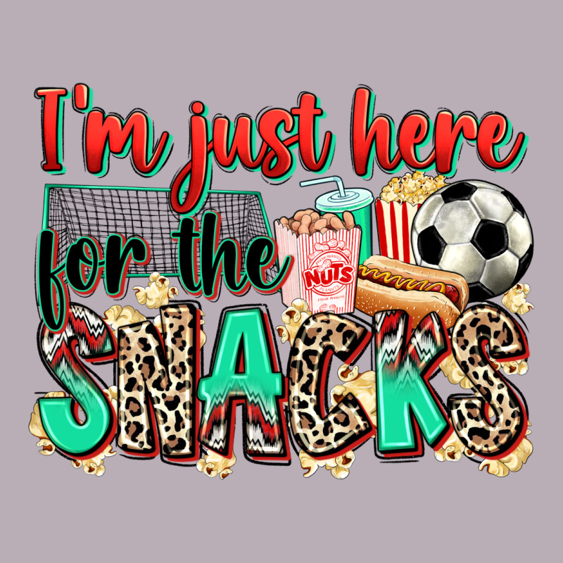 I'm Just Here For The Snacks Soccer Vintage Tee by Zillion Design Studio | Teevron
