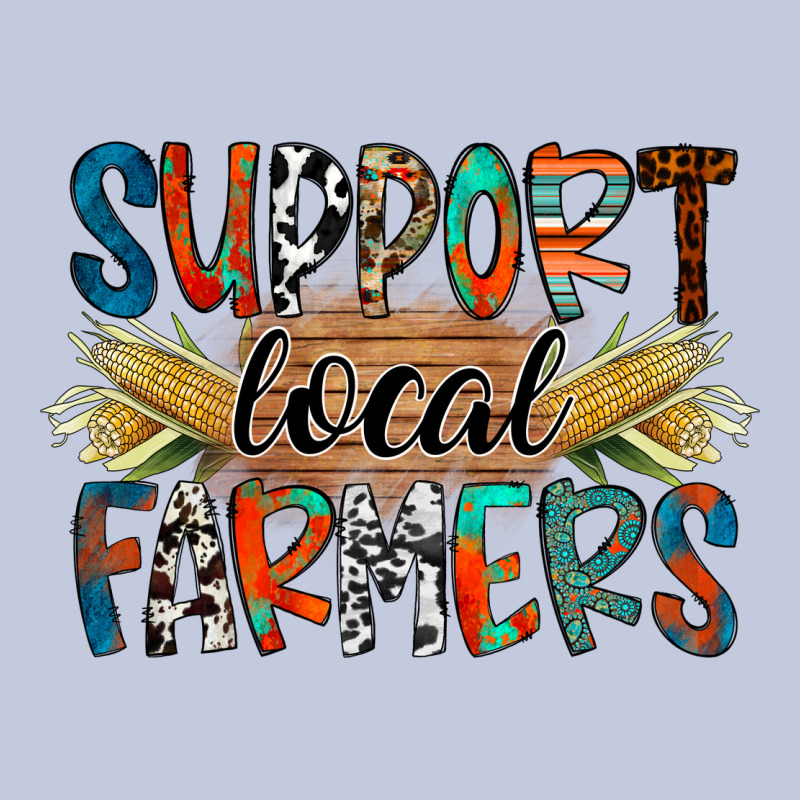 Support Local Farmers Long Sleeve Tee by RacoonDesign | Teevron