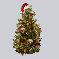 Skeleton Merry Christmas Tree Heavyweight Sweatshirt | Teevron