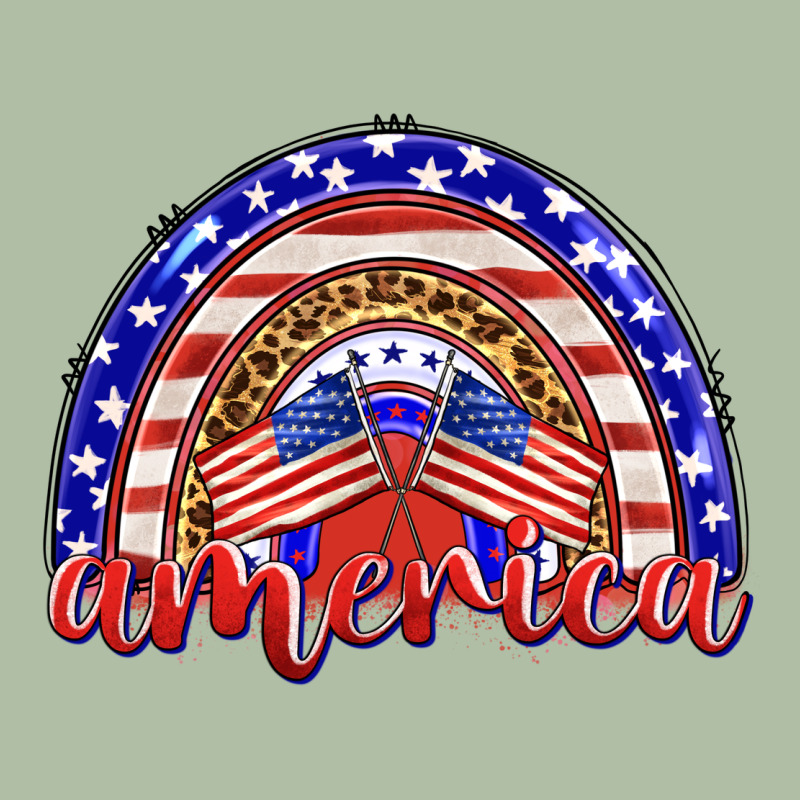America Rainbow Urban Heavy Tee by BarkalooDesign | Teevron