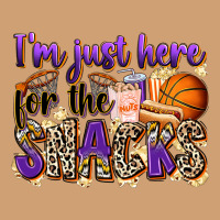 I'm Just Here For The Snacks Basketball Vintage Tee | Teevron