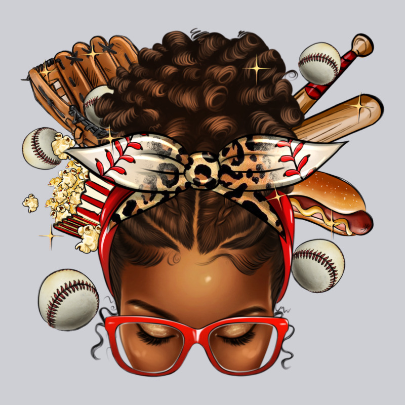 Baseball Afro Messy Bun Heavyweight Sweatshirt by texasbilliewilder | Teevron