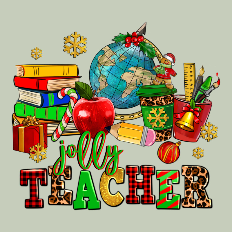 Christmas Jolly Teachers Ladies Tee by AdoDesignShop | Teevron