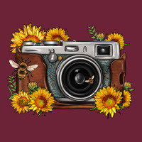 Sunflower Bee Vintage Camera Long Sleeve Tee | Teevron