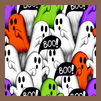 Boo Ghosts Seamless Pattern Zipper Hoodie | Teevron