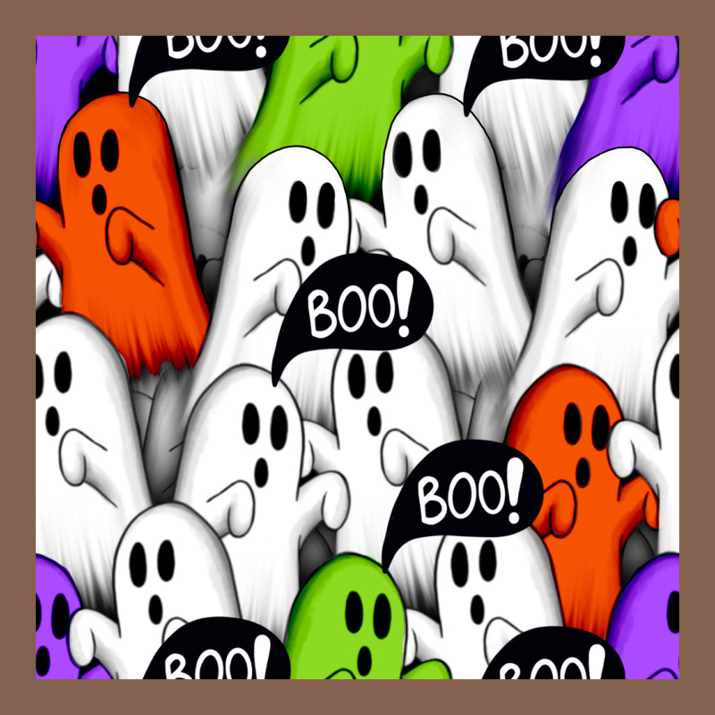 Boo Ghosts Seamless Pattern Zipper Hoodie by BundleAndBundleShop | Teevron