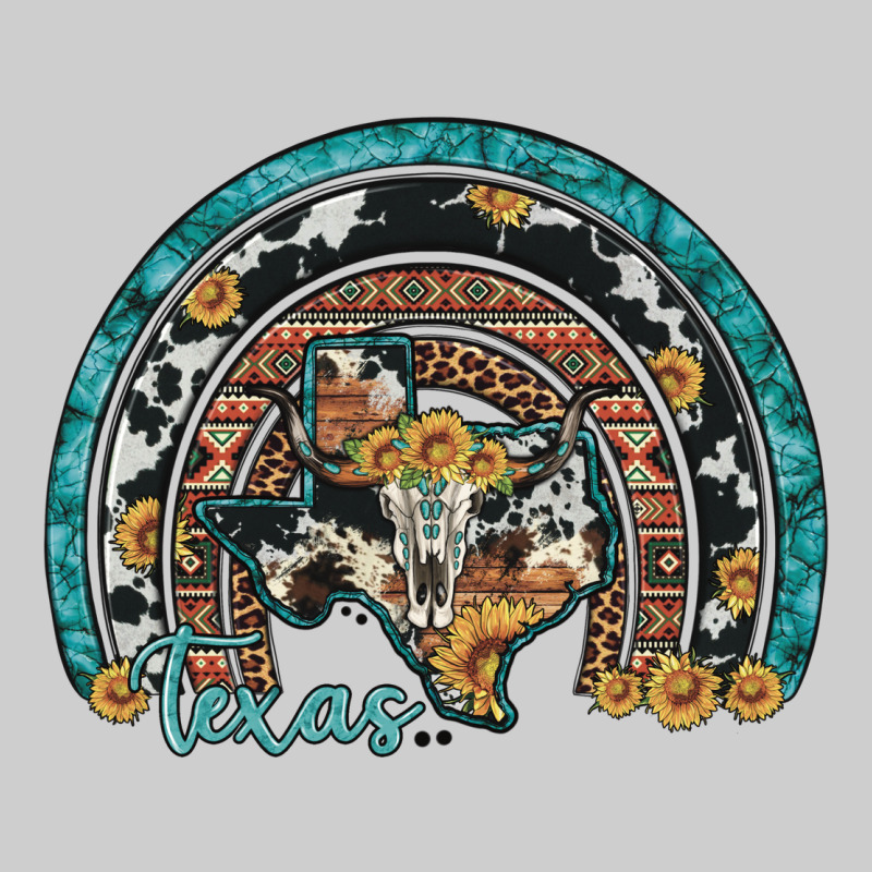 Texas Map Sunflower Leopard Cowhide Aztec Turquoise Gemstone Rainbow Premium Tee by Artiststas | Teevron