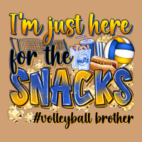 I'm Just Here For The Snacks #volleyball Brother Vintage Tee | Teevron