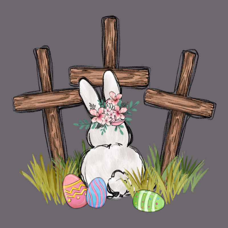 Floral Watercolor Easter Bunny Cross Premium Sweatshirt by MaliasSmallBusiness | Teevron