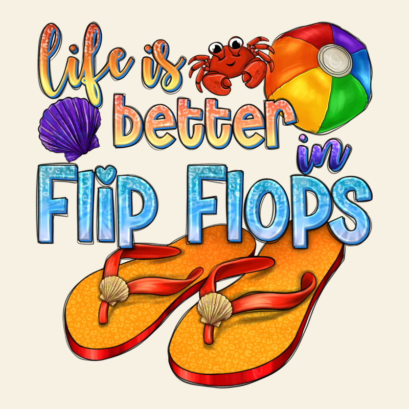 Life Is Better In Flip Flops Vintage Tee by texasbilliewilder | Teevron