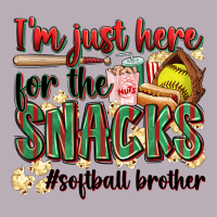I'm Just Here For The Snacks #softball Brother Vintage Tee | Teevron