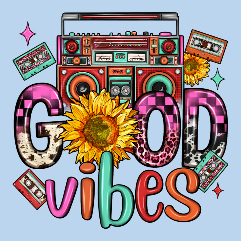 Good Vibes Cassette Boombox Classic Tee by FaDigitalArtStudio | Teevron
