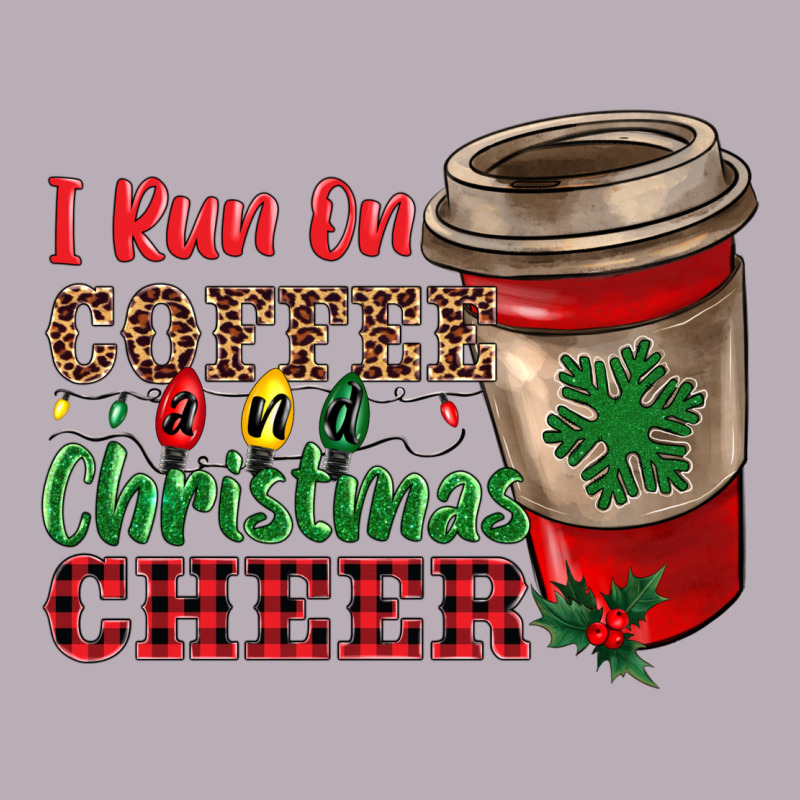 I Run On Coffee And Christmas Cheer Vintage Tee by RanaPortraitStore | Teevron