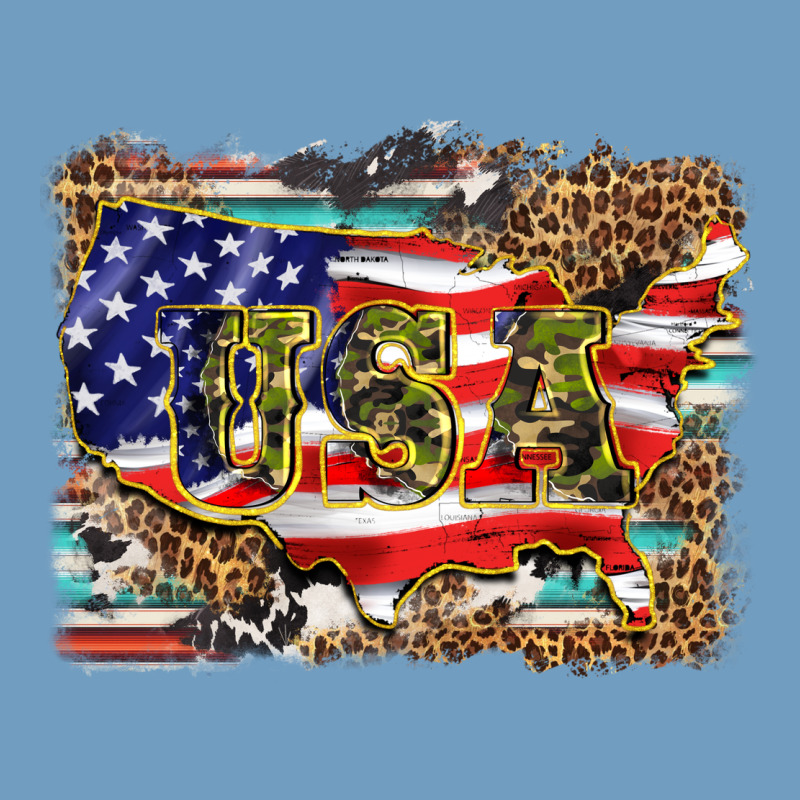 Western America Map Usa Urban Heavy Tee by BarkalooDesign | Teevron