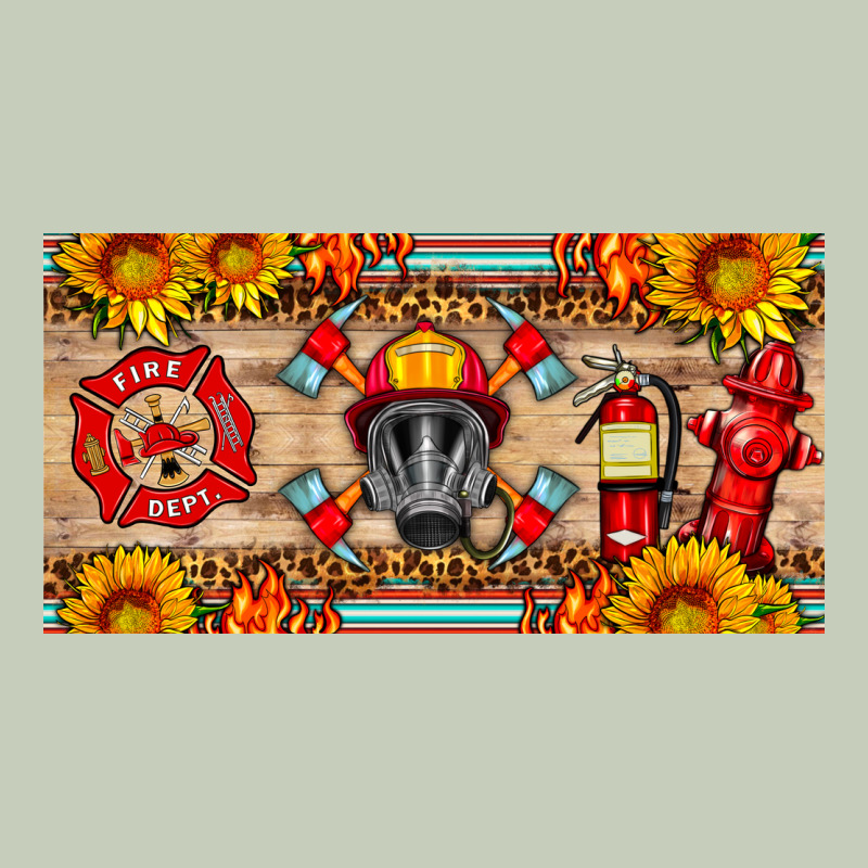Firefighter Air Mask Sunflower And Elementary License Plate Classic Tee by HRA Design Shop | Teevron