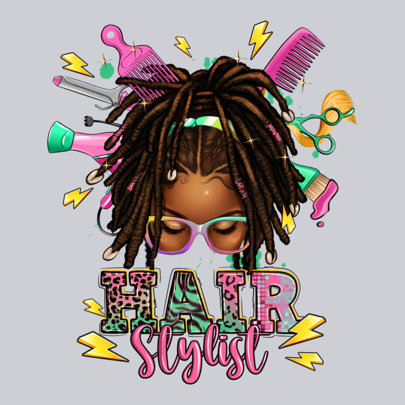 Afro Locs Hair Stylist Messy Bun Tbw Heavyweight Sweatshirt by texasbilliewilder | Teevron