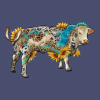 Charolais Bull With Sunflowers And Gemstone Western Patterns Vintage Tee | Teevron